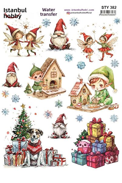 İstanbul Hobi نقل مائي للعام الجديد 25x35 سم STY382