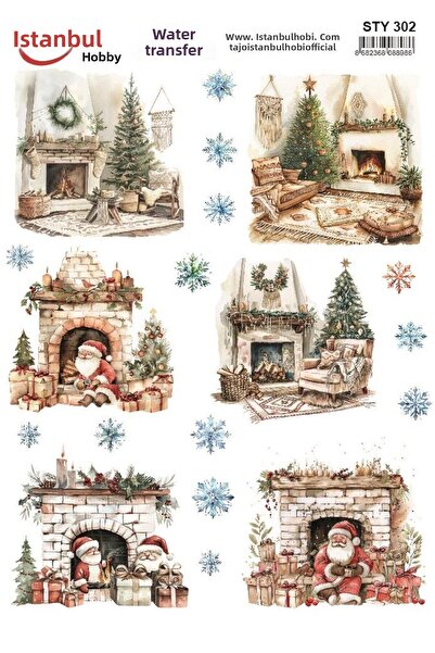 İstanbul Hobi نقل مائي للعام الجديد 25x35 سم STY302