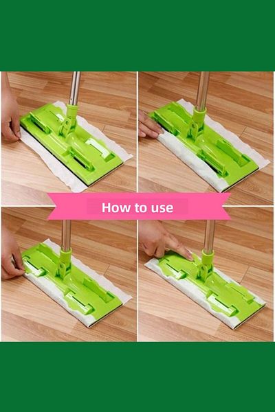 Royaleks 40 Pack Wipes Mop - Compatible, Multi-Purpose, Wet Cleaning Towel, 22x36 cm