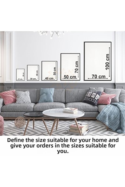 Tablomtr Digital Printed Metal Framed Glass 2-Piece Decorative Table - Motus