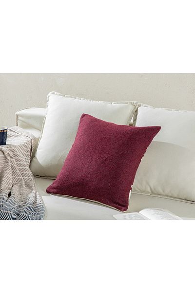 English Home Husa De Perna Tesuta Moneta 45x45 Cm Rosie Claret