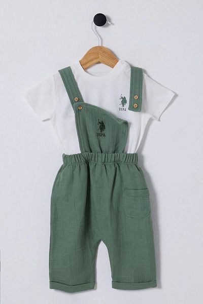 U.S. Polo Assn. U.S Polo Assn Baby Boy 2-Piece Set - Khaki