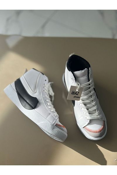 StyleArt Blazer Jumbo White Black High Top Sneakers