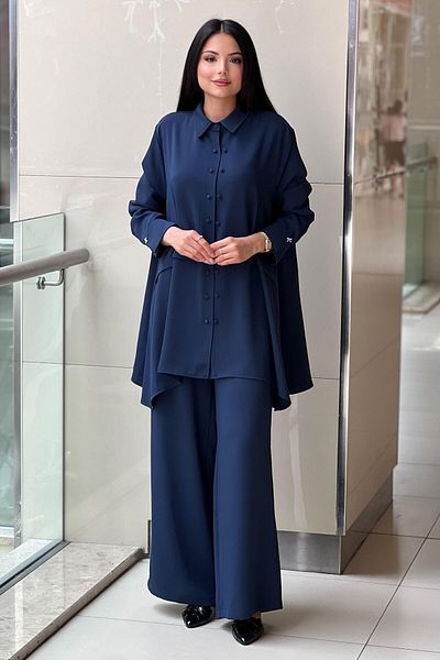 Ghisa Double Button Detailed Shirt Pant Suit