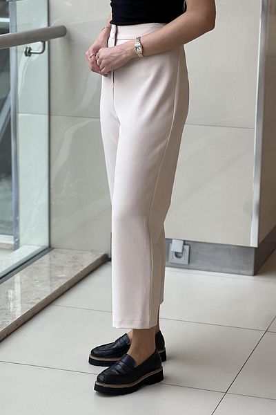 sentez giyim Synthesis One Button Pants with Elastic Back