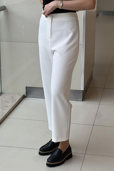 sentez giyim Synthesis One Button Pants with Elastic Back