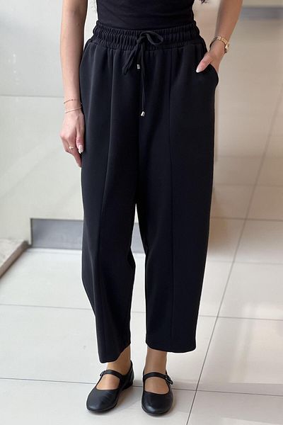 sentez giyim Sentez front parted carrot bamboo pants