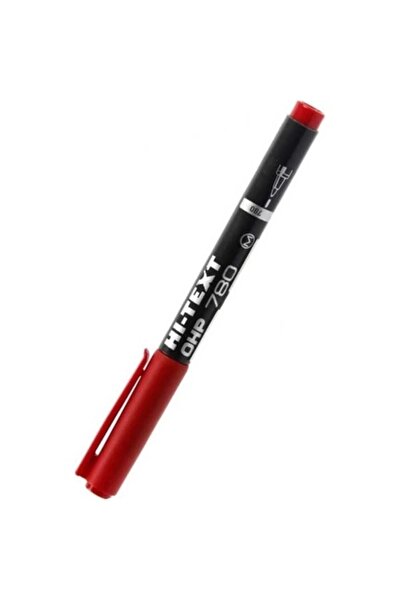 Hi-Text Acetate Pen (m) Red with Eraser