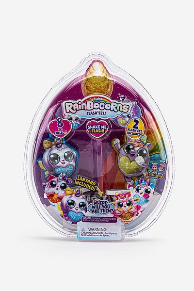 Zuru Rainbocorns 2 Pack Flasheez Assorted, Blue and Green