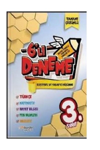 Onburda Yayınları 3. Sınıf 6'lı Deneme Onburda Yayıncılık Tamamı Çözümlü
