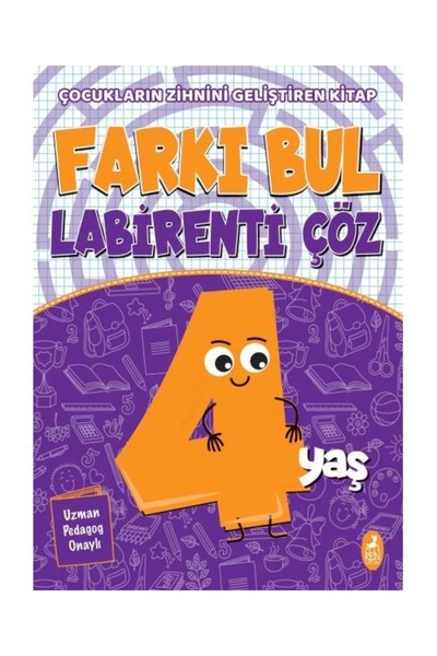 Ren Kitap Farkı Bul Labirenti Çöz 4 Yaş Çocukların Zihnini Gelişti / /