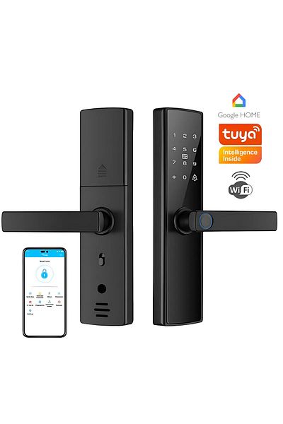1 Smart lock with 5 unlocking modes, multiple alarms, integrated doorbell