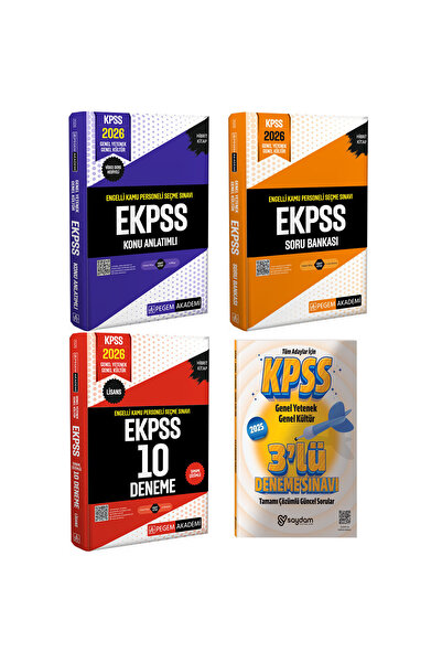 Pegem Akademi Yayıncılık 2026 E-KPSS Engelli Kamu Personeli Seçme Sınavı Konu...