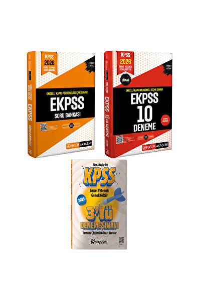 Pegem Akademi Yayıncılık 2026 E-KPSS Engelli Kamu Personeli Seçme Sınavı Soru...