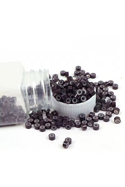 MutluBiDünya 500 Adet Kutulu Silikonlu Saç Kaynak Boncuğu Tinsel Boncuğu