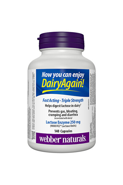 webber naturals Ekstra Güçlü Laktaz Enzimi- Extra Strength Lactase Enzyme -14...