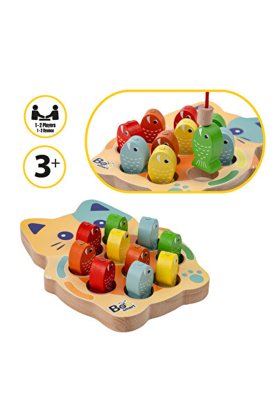 Bee Smart Balık Tutma Oyunu Eğlenceli Montessori Oyuncak Motor Gelişimi