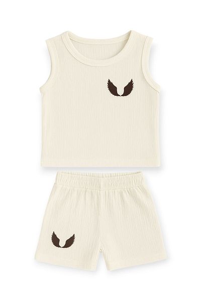 ZİMBOO Baby Boy Wing Printed 2 Piece Set