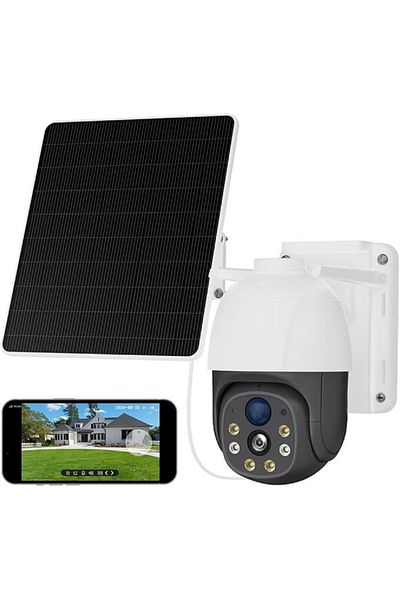 Xiaovv Surveillance camera with smart solar panel, Wireless, HD, 4G, 1080p, 10000 mAh battery