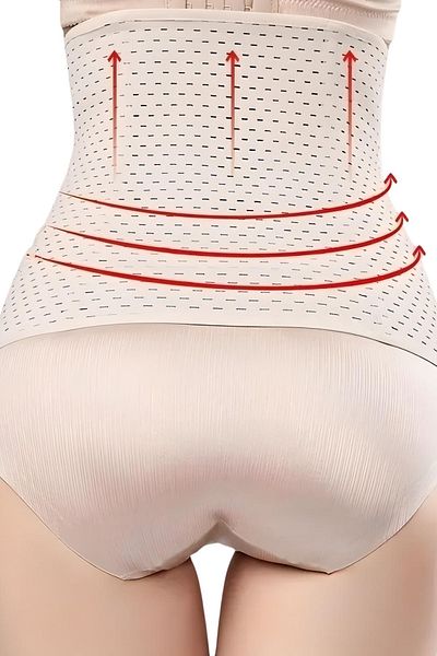MİSTİRİK Model Ulyana - Corset cu 4 sârme respirabil, fermant și fermant - Culoarea pielii
