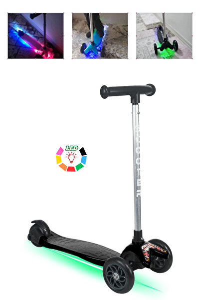 Tois Color Led Işıklı 3 Tekerlekli Yükseklik Ayarlı Scooter