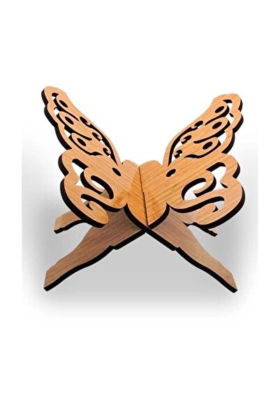 Bemenda Kelebek Motifli Ahşap Rahle