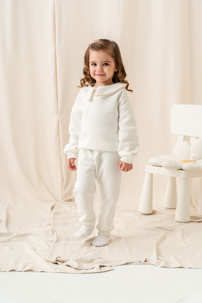 ZİMBOO KIZ ÇOCUK TAŞ BASKILI 2'Lİ TAKIM KIZ BEBEK TAKIM