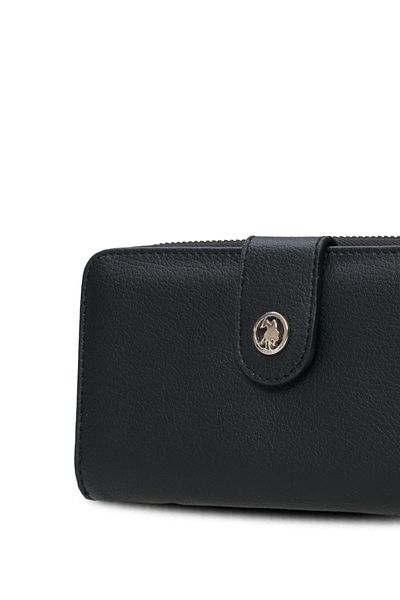 U.S. Polo Assn. Черна дамска чанта тип клъч USC25727