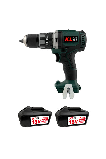KLPRO 18Volt/8.0Ah Li-ion Kömürsüz Prof. Darbeli Matkap Kldm18bh-80