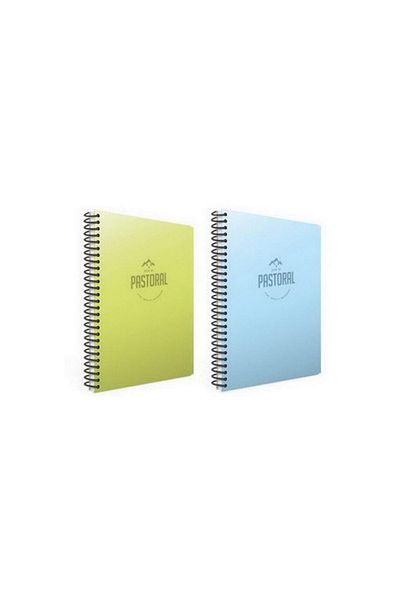 Gıpta Pastoral 60 Yp. A4 Spiral Pp. Cover Notebook 1 Checkered 1 Ruled