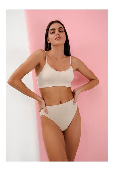 MİSTİRİK Corset bustier cu bretele subțiri model Pisun cu tampoane de fermitate și lifting Culoarea pielii