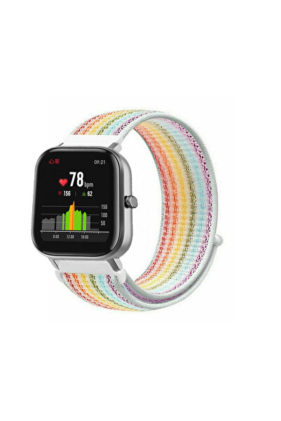 KRETON Amazfit GTS-GTS2-GTS2E-GTS3-GTS4-GTS4 Mini Uyumlu Spor Kumaş Desenli C...