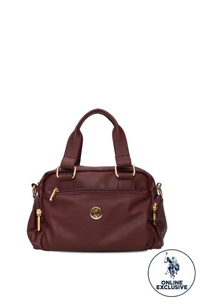 U.S. Polo Assn. Geantă de umăr de damă roșie Claret Us3245 Exclusiv online