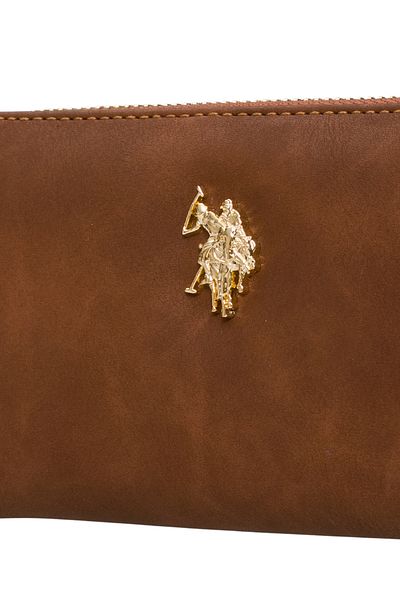 U.S. Polo Assn. Дамска чанта тип клъч в кафяво Usc25739