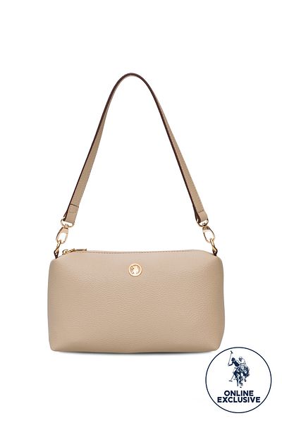 U.S. Polo Assn. Geantă de umăr de damă bej Us3247 Exclusiv online