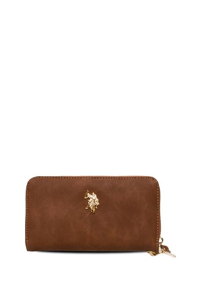 U.S. Polo Assn. Дамска чанта тип клъч в кафяво Usc25739
