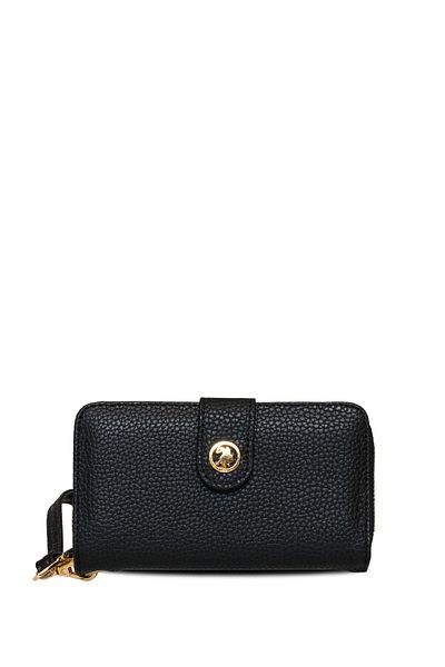 U.S. Polo Assn. Черна дамска чанта-клъч Usc25750