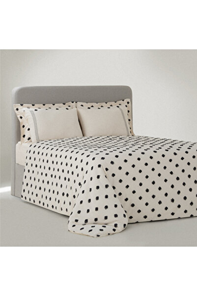 Ecocotton İmre Çift Kişilik Nevresim Takımı %100 Organik Pamuk Müslin Siyah 2...