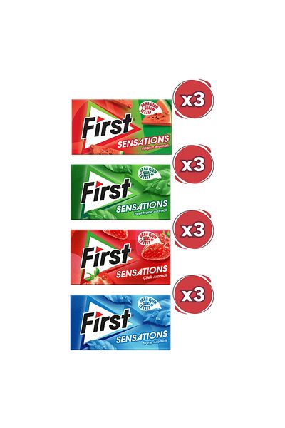 First Sensations Gum Assorted 27Gr - 12 Pieces