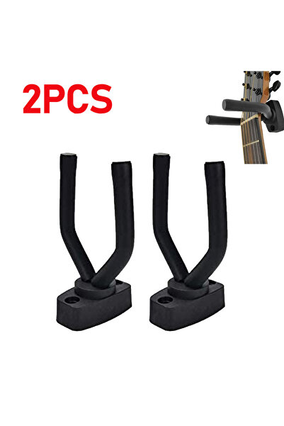 Choice3 2 قطعة من خطاف تعليق الجيتار على الحائط وحامل غير قابل للانزلاق للجيت...