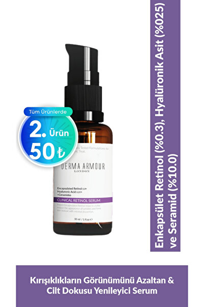 derma armour Clinical Retinol Cilt Bakım Serumu (RETİNOL %0.3 VE HYALURONİK A...