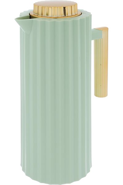 Alsaif Gallery Rawaa 2 Dark Green Thermos Matcha With Gold 1 Liter