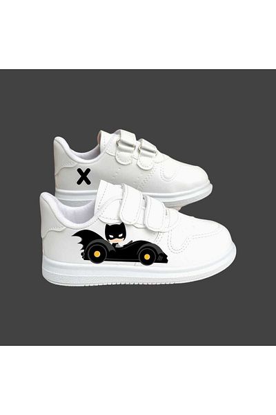 LİASSHOES Adidași pentru copii cu cărucior imprimat Batmanova - Pantofi sport școlari