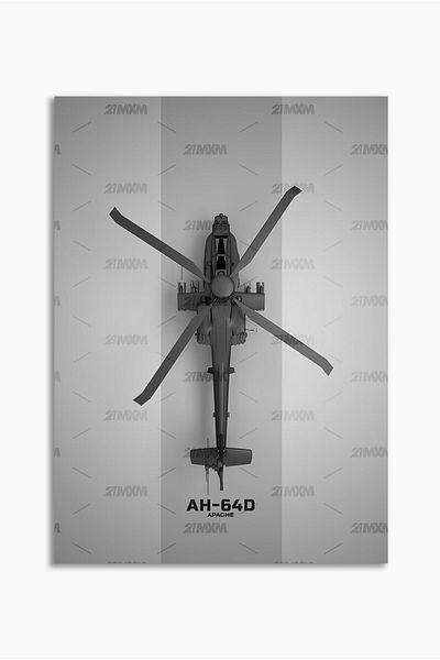 21mxm Frameless Wall Poster, Fighter Jet Top View, Aviation Art, Canvas, 2025 Aviation Collection