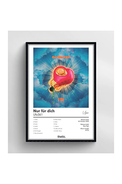 Thetic Ufo361 Numai pentru tine Colecția de albume PREMIUM Poster Spotify