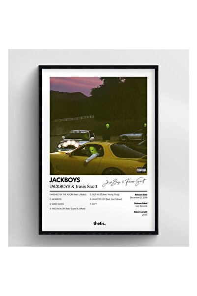 Thetic Jackboys,travis Scott Jackboys Albüm Koleksiyonu PREMIUM Spotify Poster