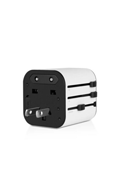 Ttec Şarj Akım Korumalı 10a/250v Amerikan Ingiltere Avrupa Tipi Priz Dönüştürücü Seyahat Adaptörü