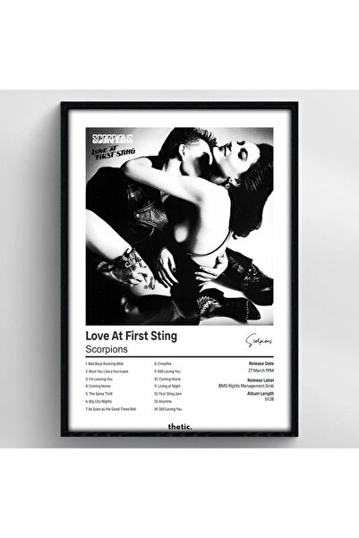 Thetic Scorpions Love At First Stings Albüm Koleksiyonu PREMIUM Spotify Poster