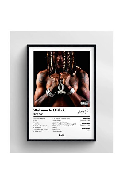 Thetic King Von Welcome To O'block Альбом-колекція PREMIUM Spotify Постер