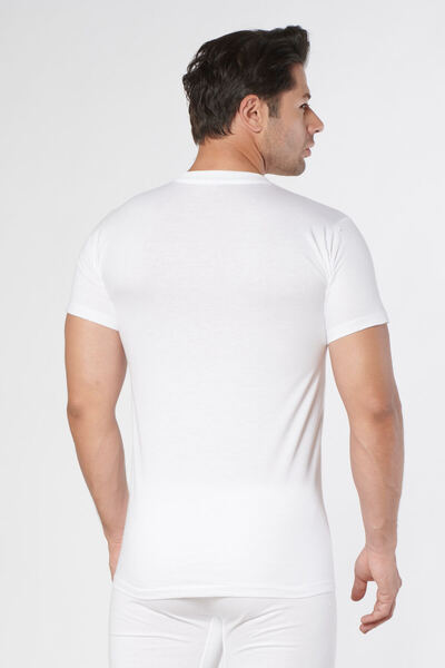 FAAL 129 Χτενισμένο βαμβακερό εσώρουχο μονό ζέρσεϊ με κλειστό λαιμό (συσκευασία 6)